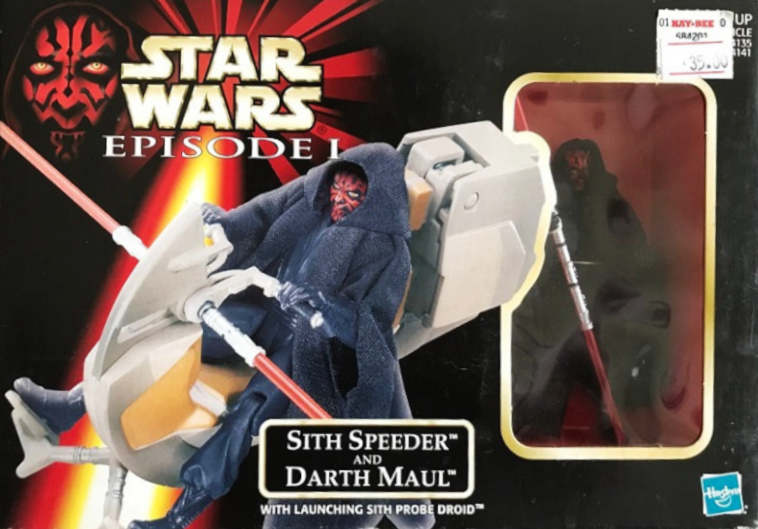 1998 Star Wars Episode l  Sith Speeder And Darth Maul