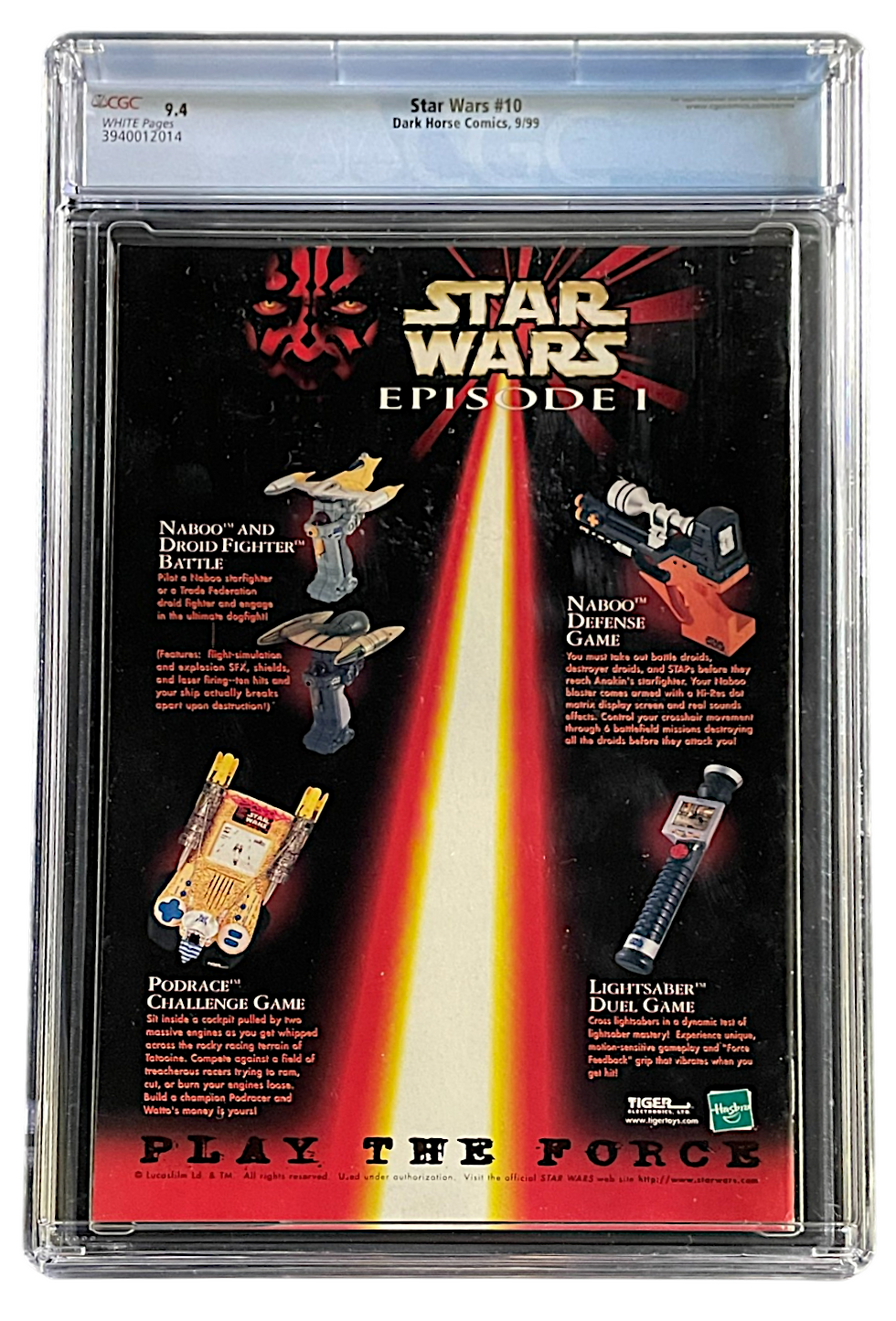 Thumbnail: Star Wars 10 Newsstand CGC 9.4 WH