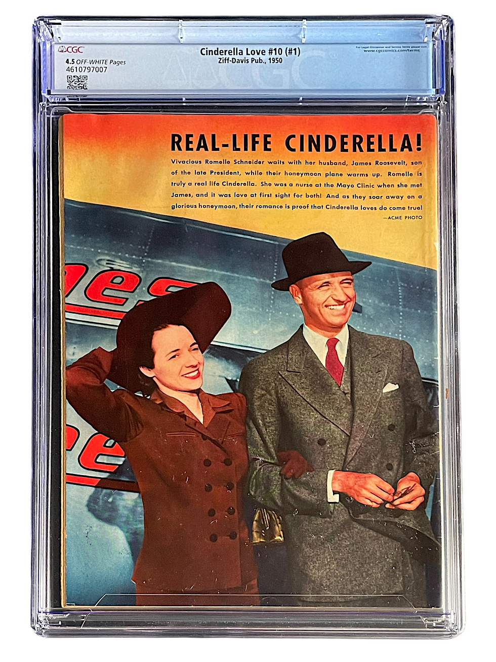 Thumbnail: Cinderella Love 10 (#1) CGC 4.5 OW