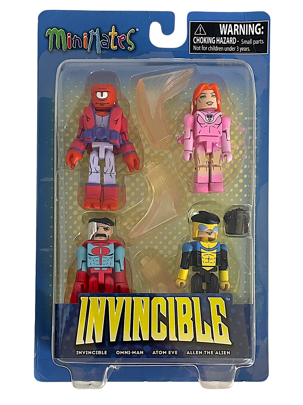 Thumbnail: Minimates Invincible Atom Eve Omni-Man Allen the Alien Minifigure 4-Pack