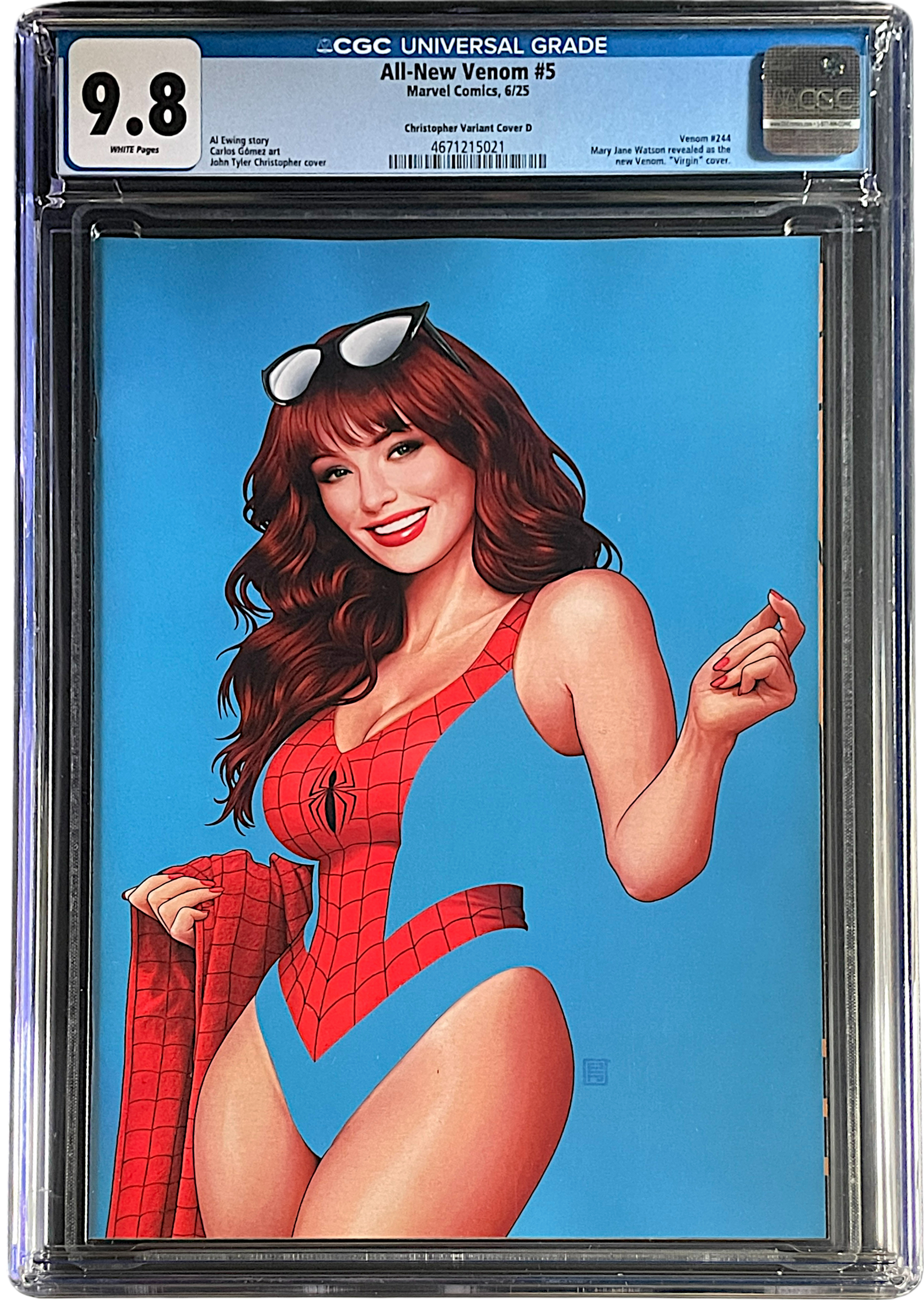 All-New Venom 5 JTC Negative Space Cover D CGC 9.8 WH