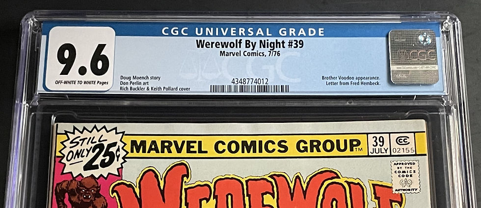Thumbnail: Werewolf By Night 39 CGC 9.6 Off-WH To WH