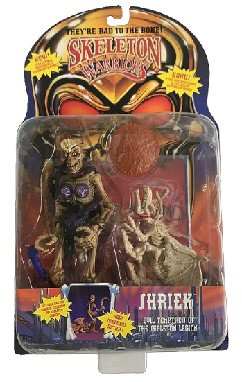 1994 Vintage Skeleton Warriors Shriek Action Figure