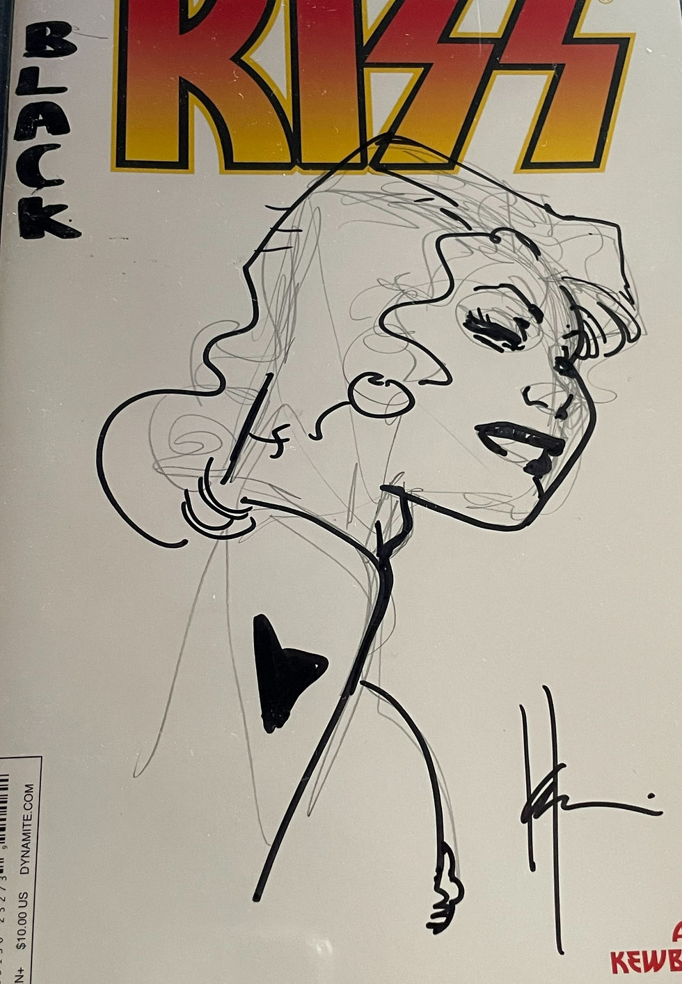 Thumbnail: Kiss 1 CBCS 9.8 WH Witnessed Sig Howard Chaykin with Sketch