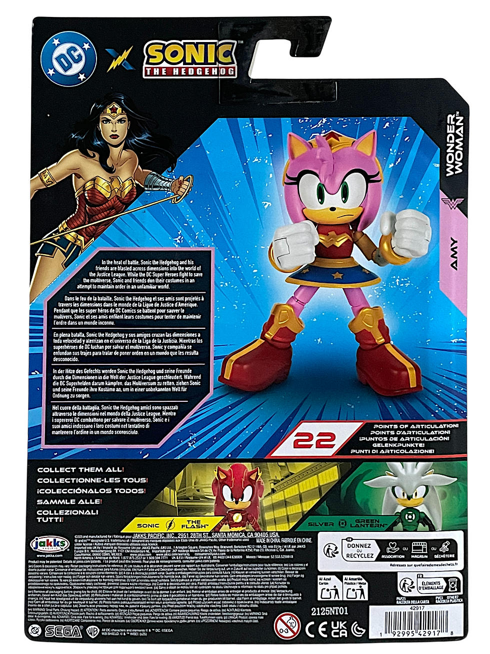 Thumbnail: DC x Sonic the Hedgehog 5" Amy as Wonder Woman Action Figure
