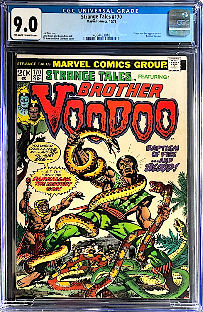 Strange Tales 170 CGC 9.0 Off-WH To WH