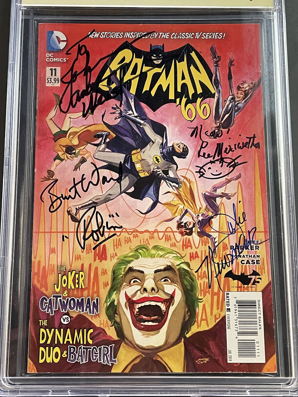 Thumbnail: Batman'66 #11 CBCS 7.0 WH Vetified Sig by West, Ward, Newmar, Meriwether