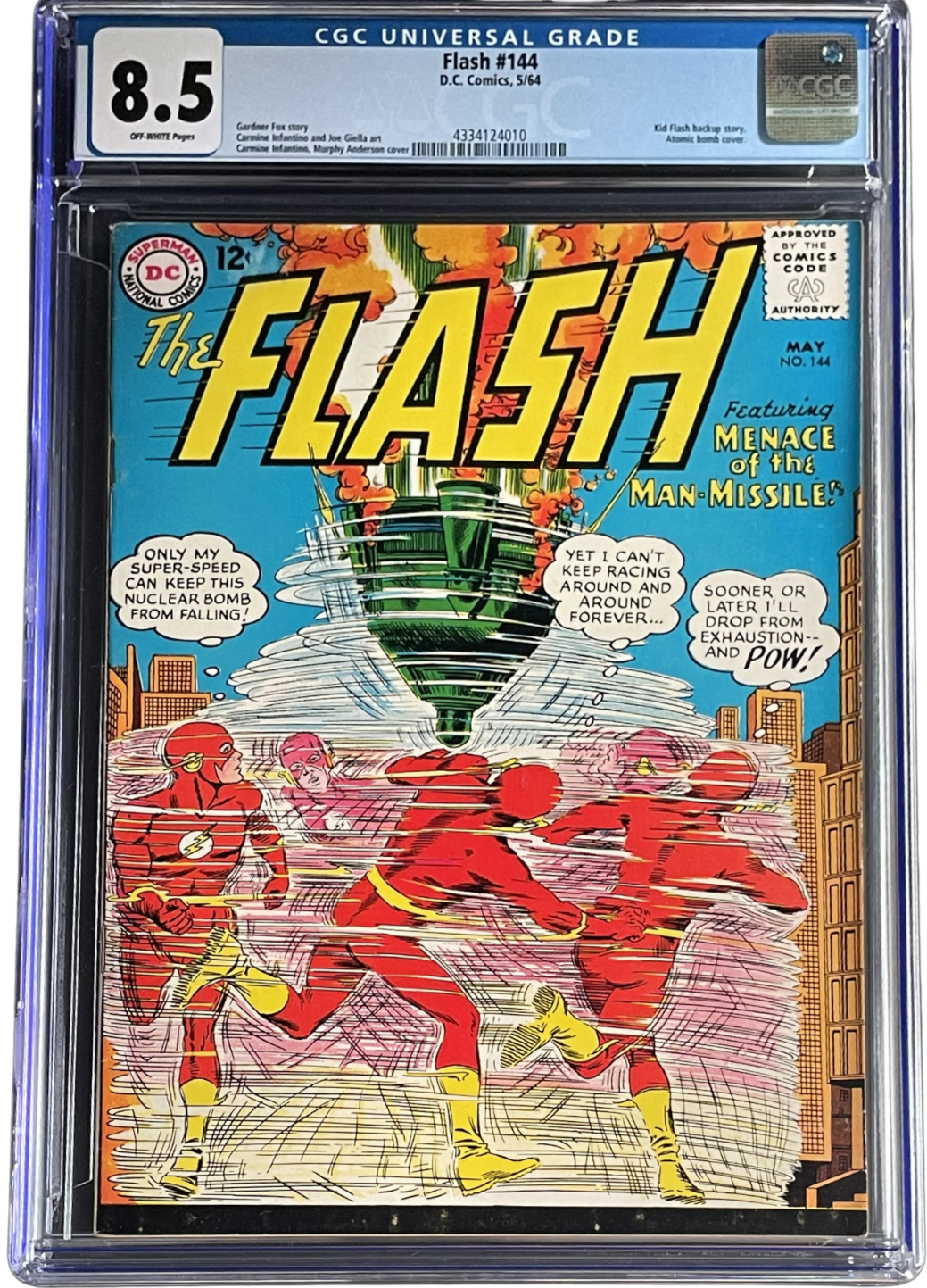 Flash 144 CGC 8.5 Off-WH Pages