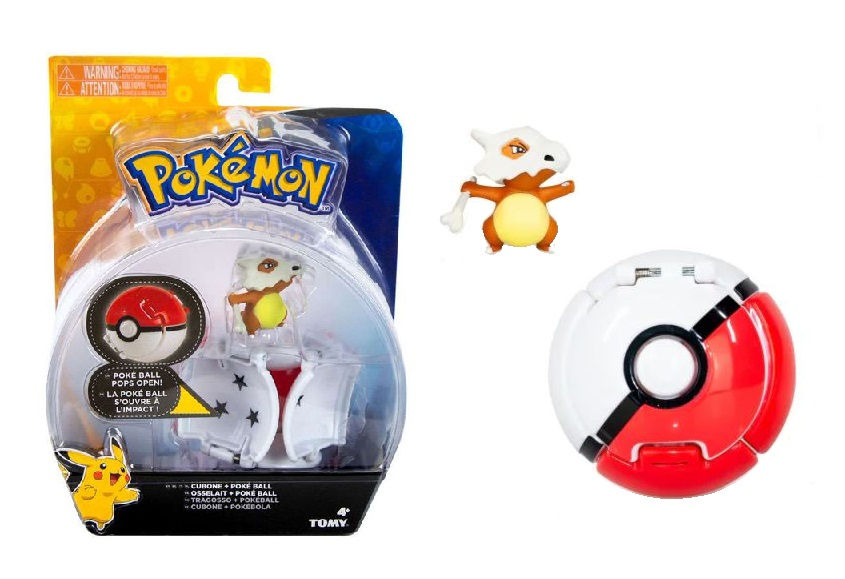 Pokemon Throw 'n' Pop Pokeball Cubone And Poke Ball Figure Set