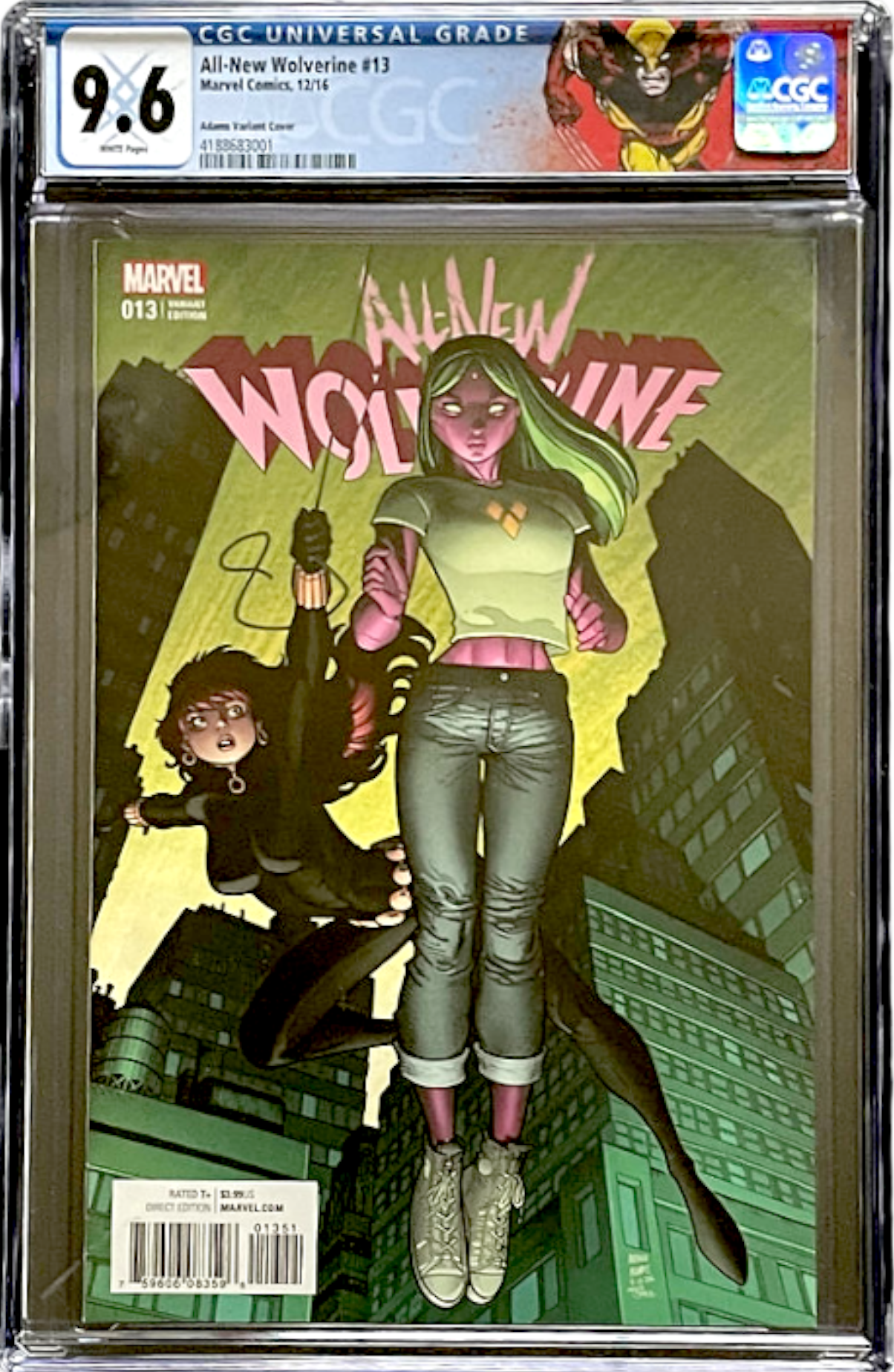 All-New Wolverine 13 CGC 9.6 WH Adams Variant