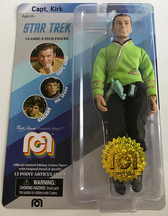 Thumbnail: Mego Star Trek Captain Kirk (Green Shirt with Tribbles)8"Figure(Limited Edition)