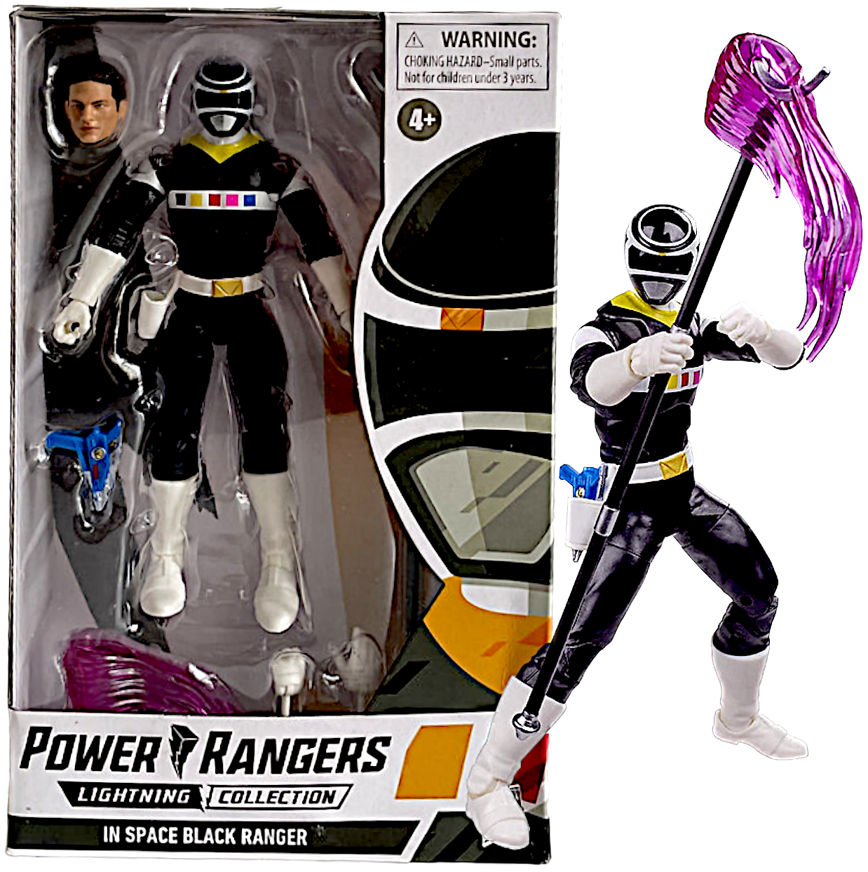 Power Rangers Lightning Collection In Space Black Renger Action Figure