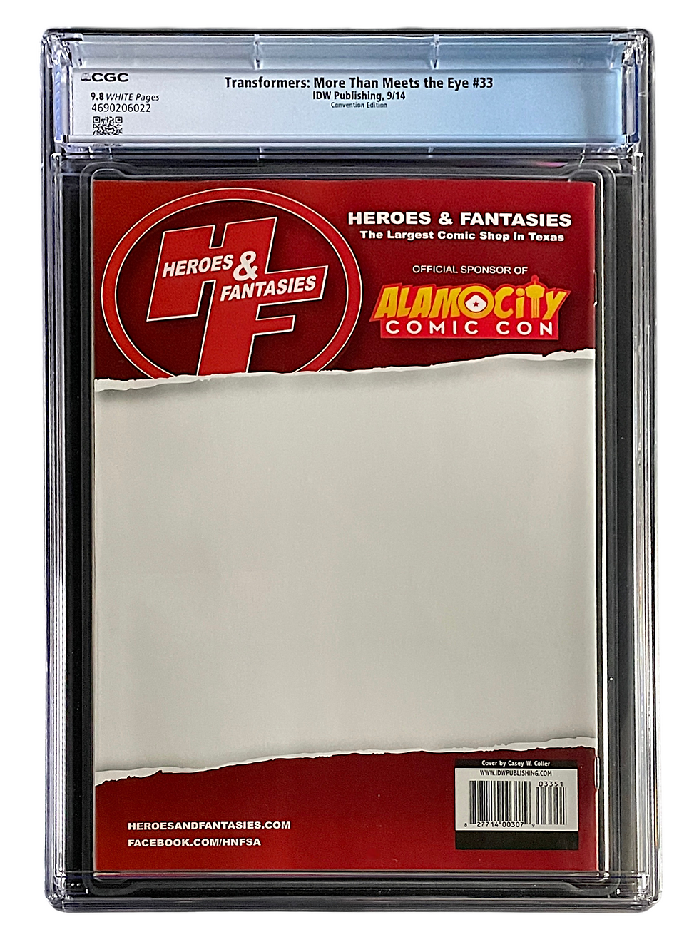 Thumbnail: Transformers More than Meets the Eye 33 Convention Edition CGC 9.8 WH