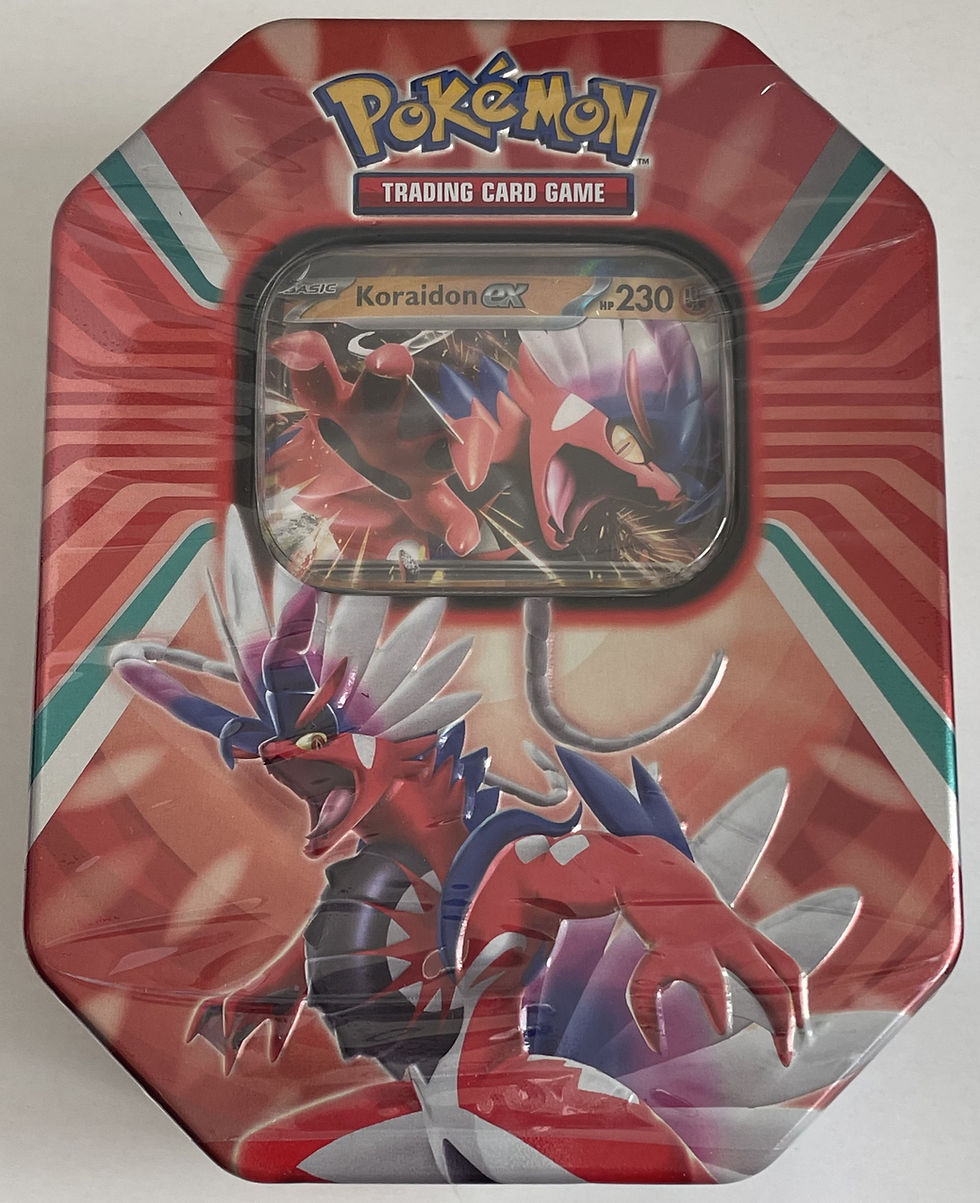 Thumbnail: Pokemon TCG Paldea Legends Tin Miradon and Koraidon Sold se a set