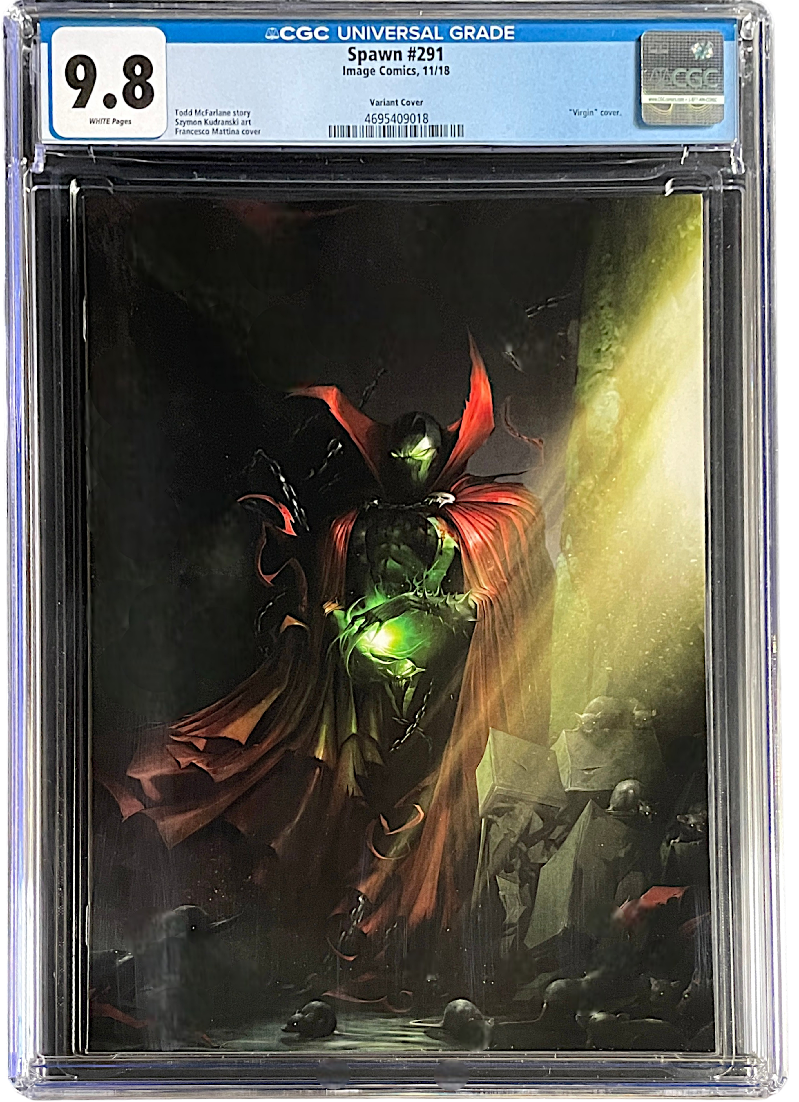 Spawn 291 Variant Cover CGC 9.8 WH