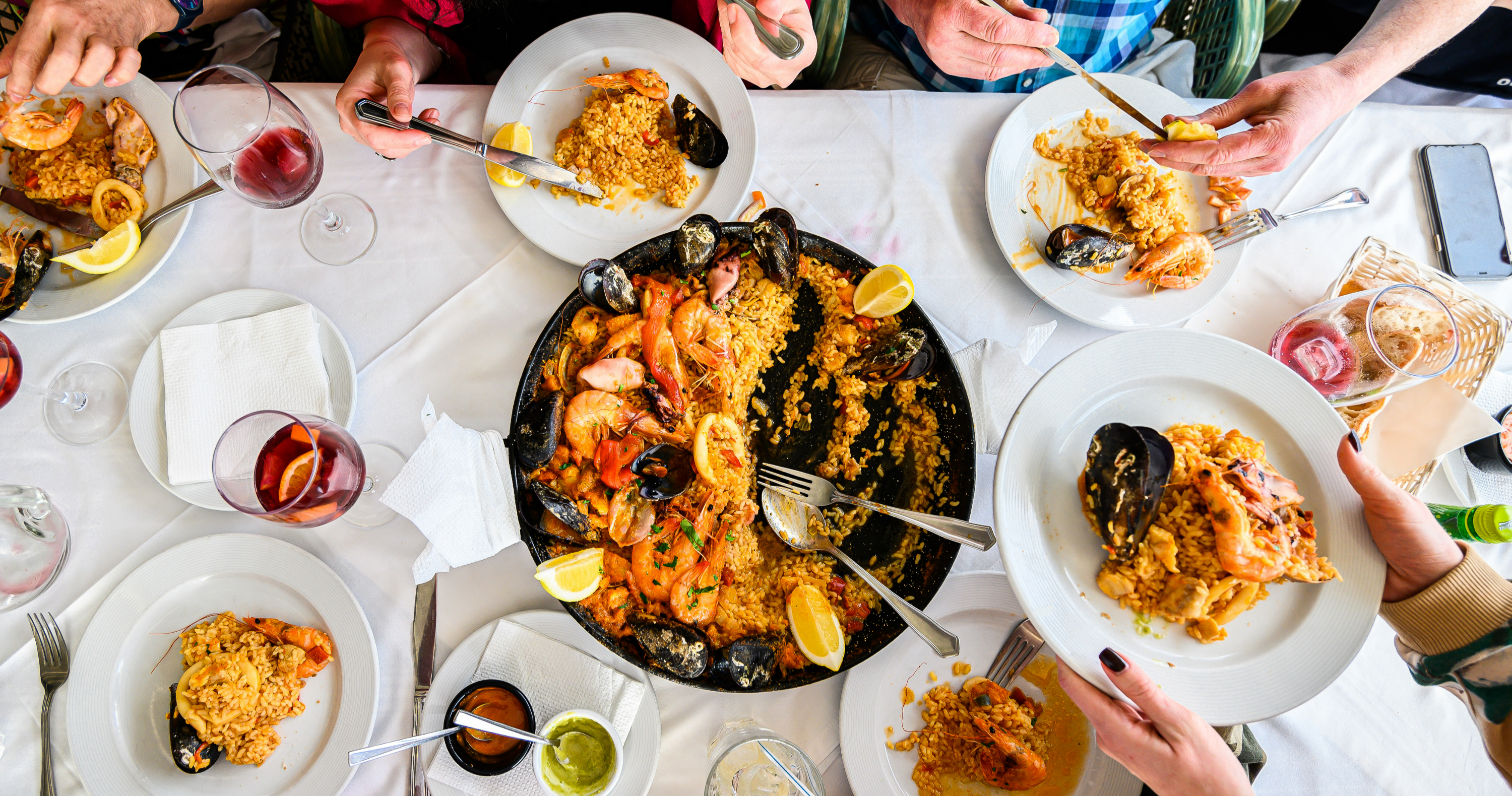 Arranged Food and Objects