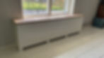 Eiken vensterbank radiator ombouw