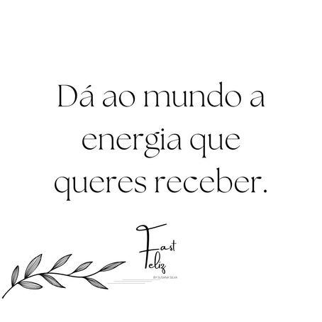 Que energia recebeste hoje?