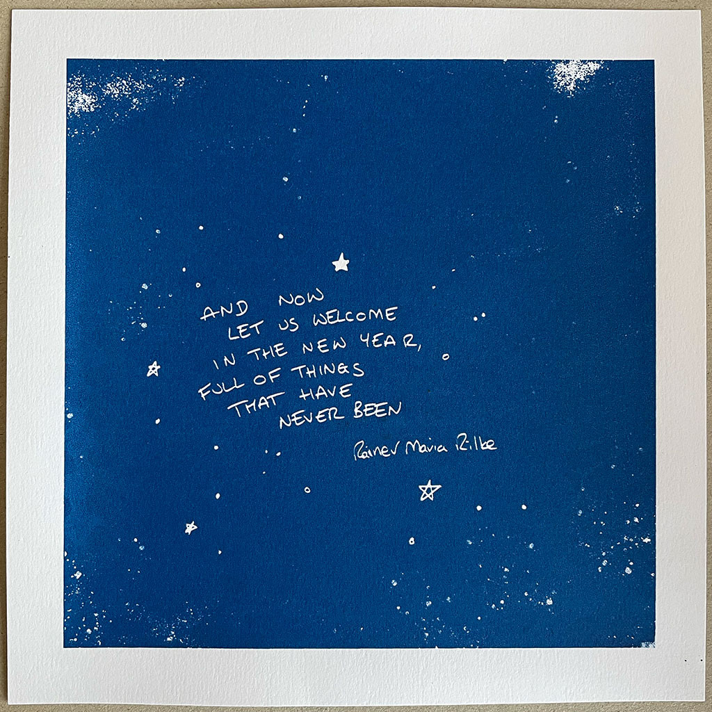 Welcome In The New Year - Limited Edition Screenprint - 20x20cm