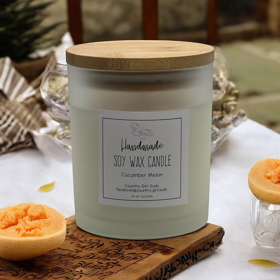 Cucumber Melon Soy Wax Candle
