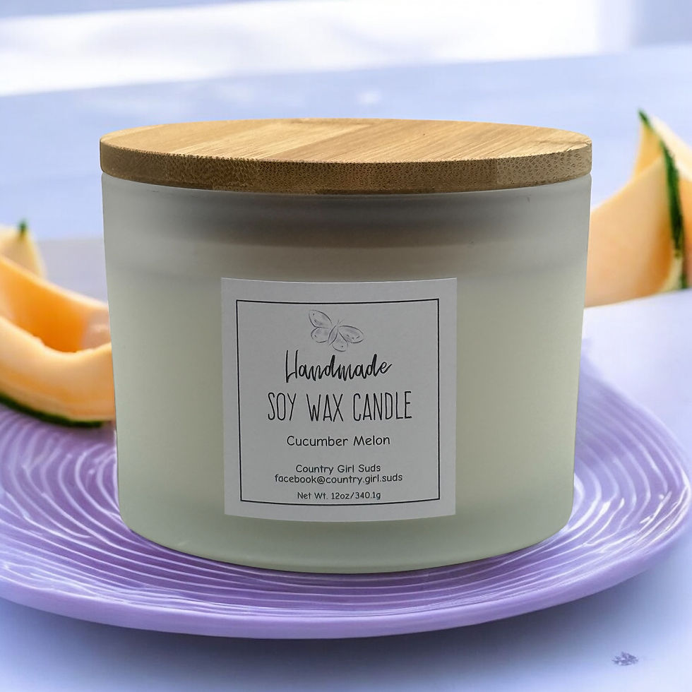 Cucumber Melon Soy Wax Candle