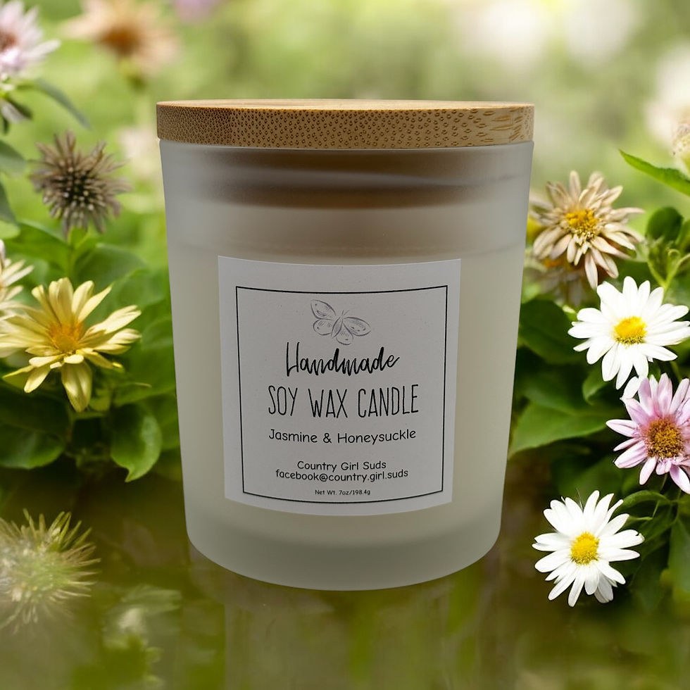 Jasmine & Honeysuckle Soy Wax Candle