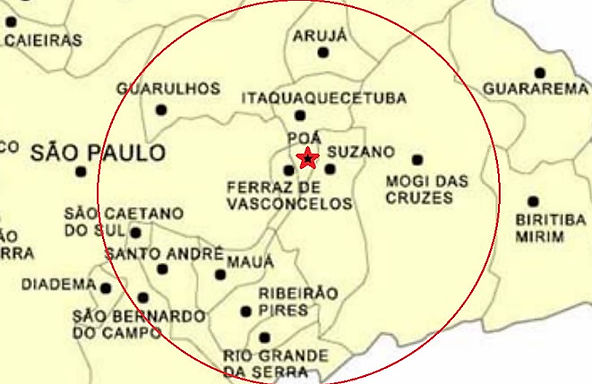 Mapa Atendimento Desentupidora Poa
