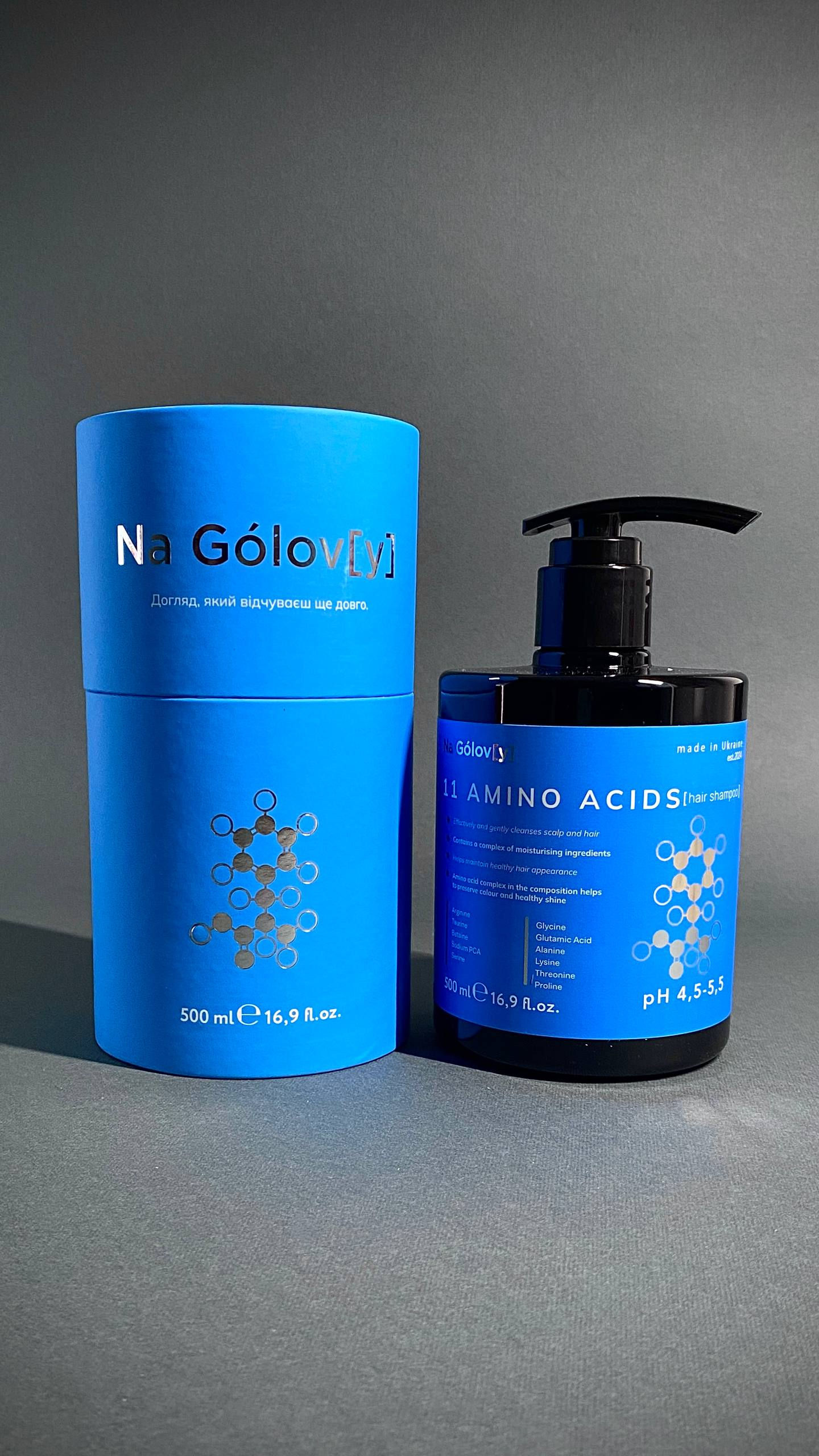 Шампунь для волосся 11 амінокислот, 500 мл