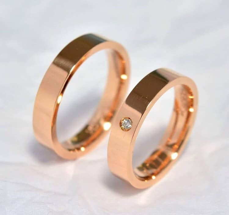 Alianças Cuba ♥ Noivado e Casamento Rose Gold