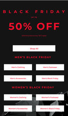 This is an example of a gendered categories email