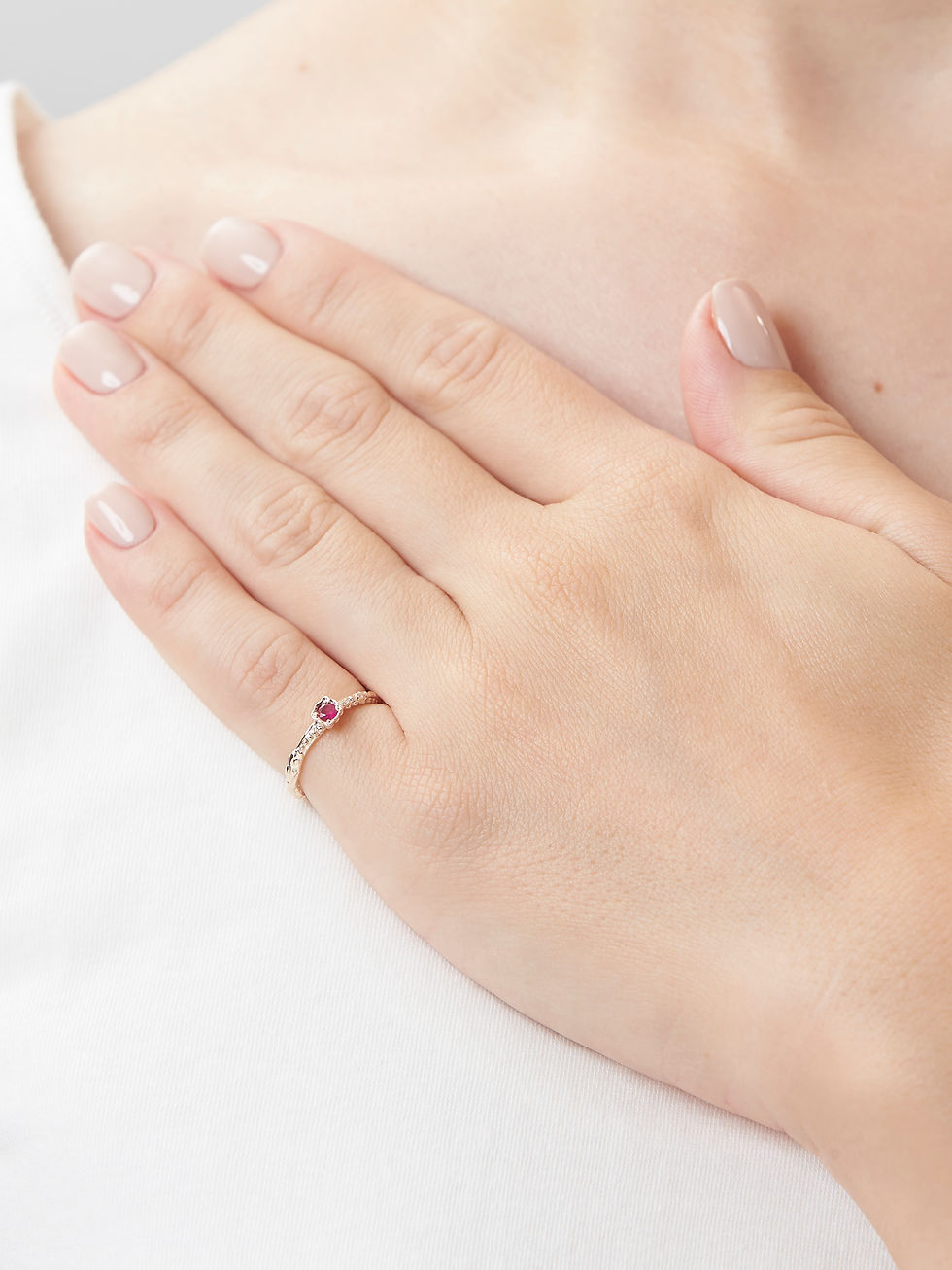 Thumbnail: Kafuu Garden Pinky ring Ruby K10