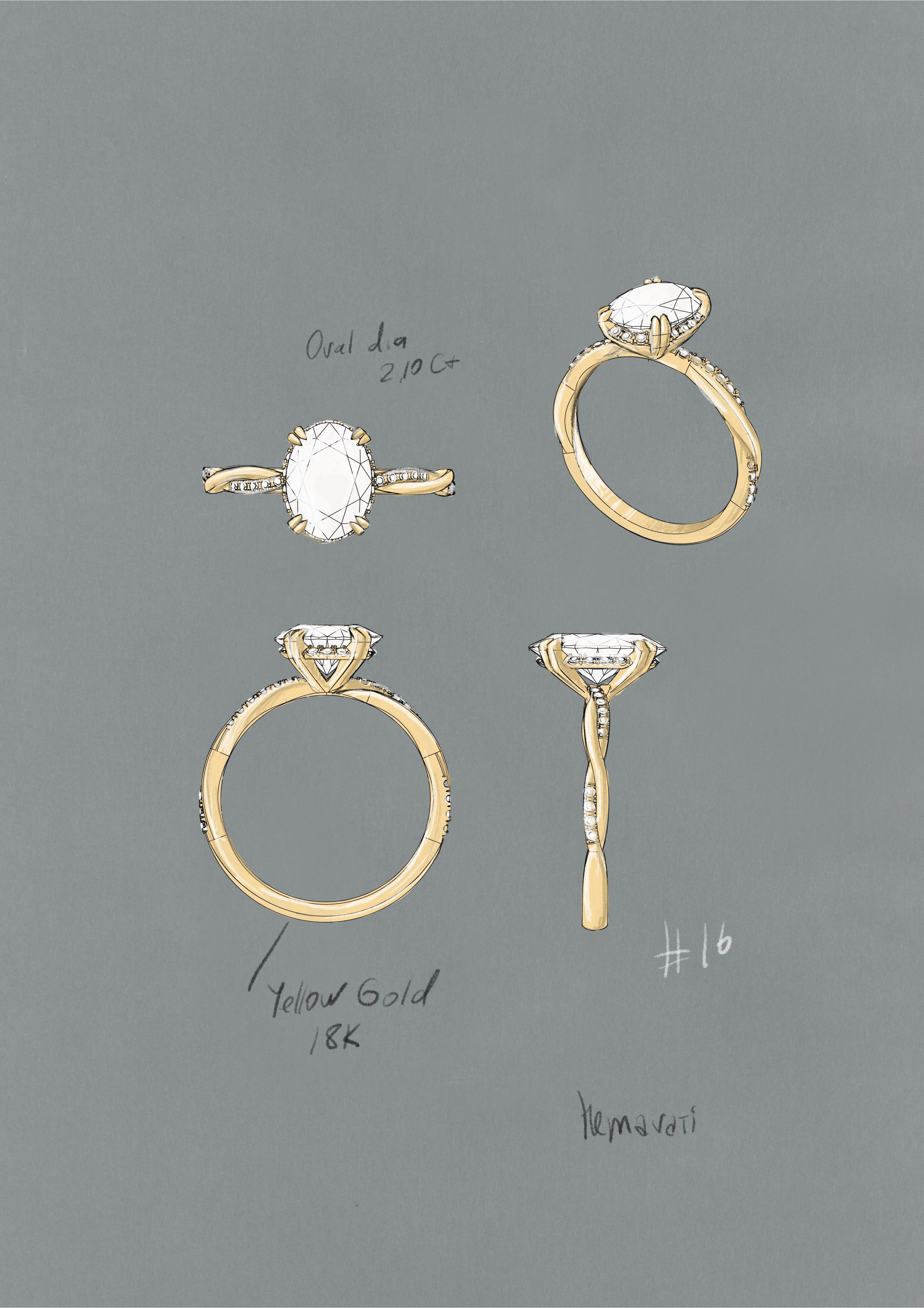 Naomi's Engagement ring 18YG