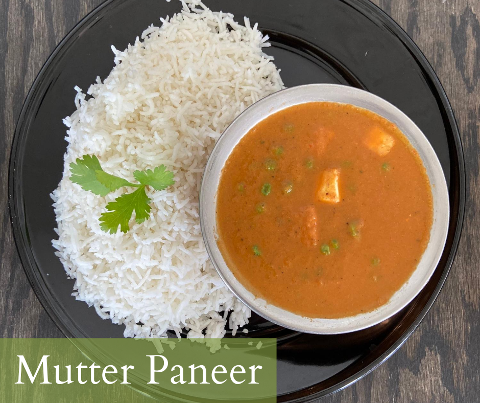 Menu Mutter Paneer