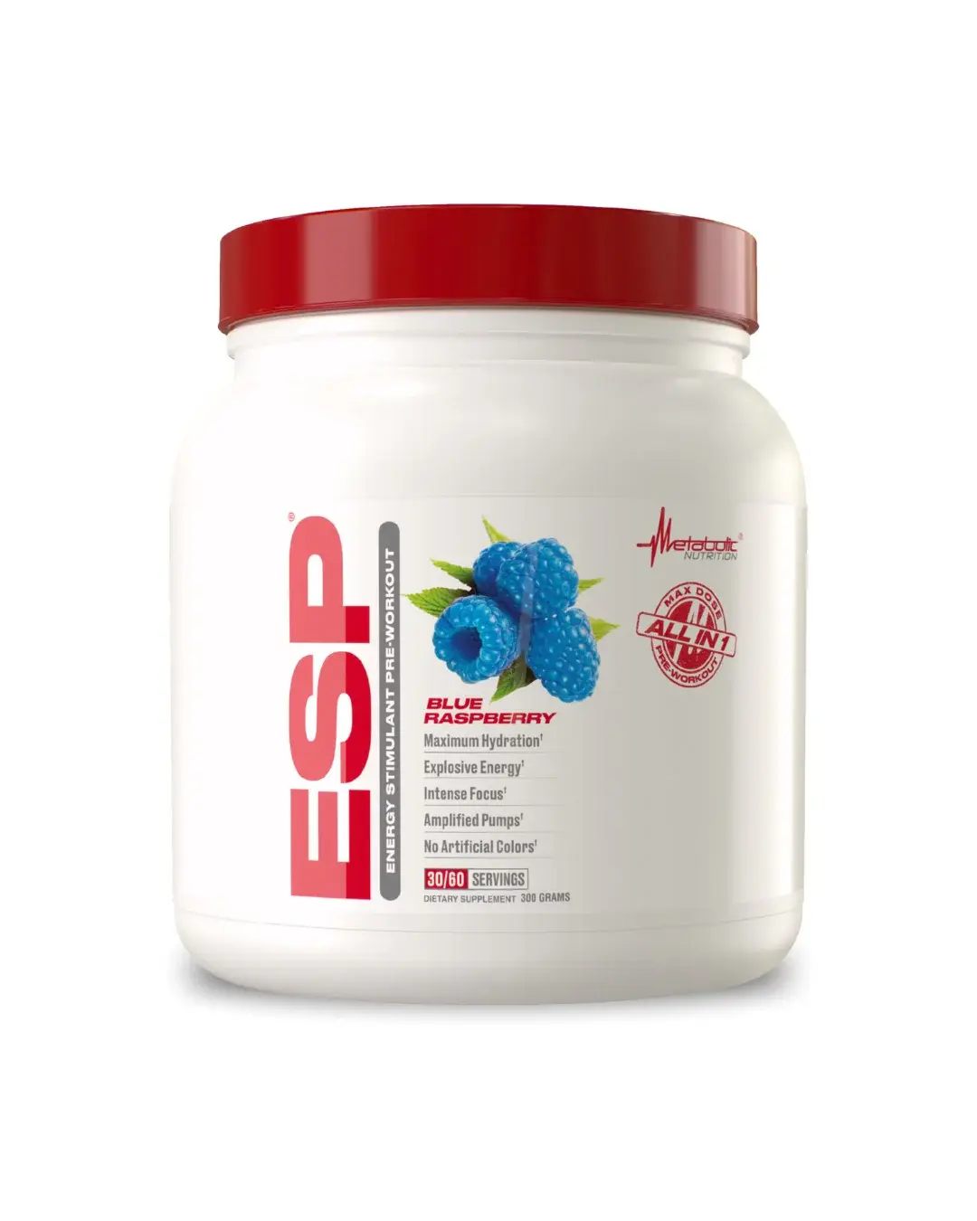 Metabolic Nutrition - Pre Workout ESP Blue Raspberry