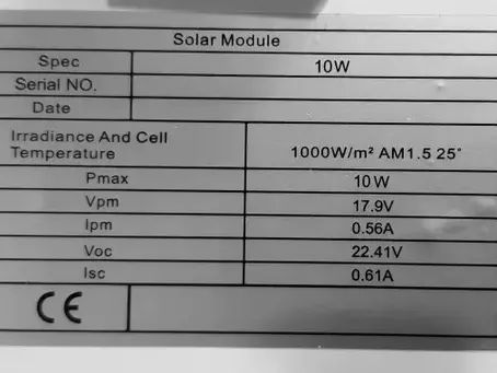 Que signifient les valeurs inscrites au dos de vos panneaux solaires photovoltaïques ?