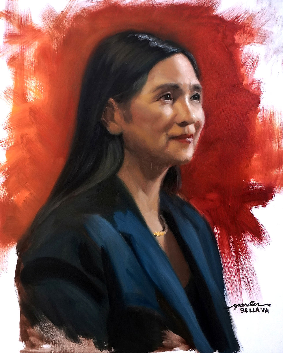 "As She Sat", oil on canvas, 20 x 16 inches, 2024, FINALIST - Portraiture, FINALIST - Fully from Life, 18th International ARC Salon