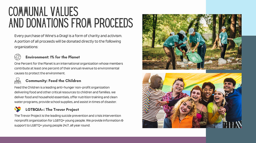 Wine's a Drag! Communal Values