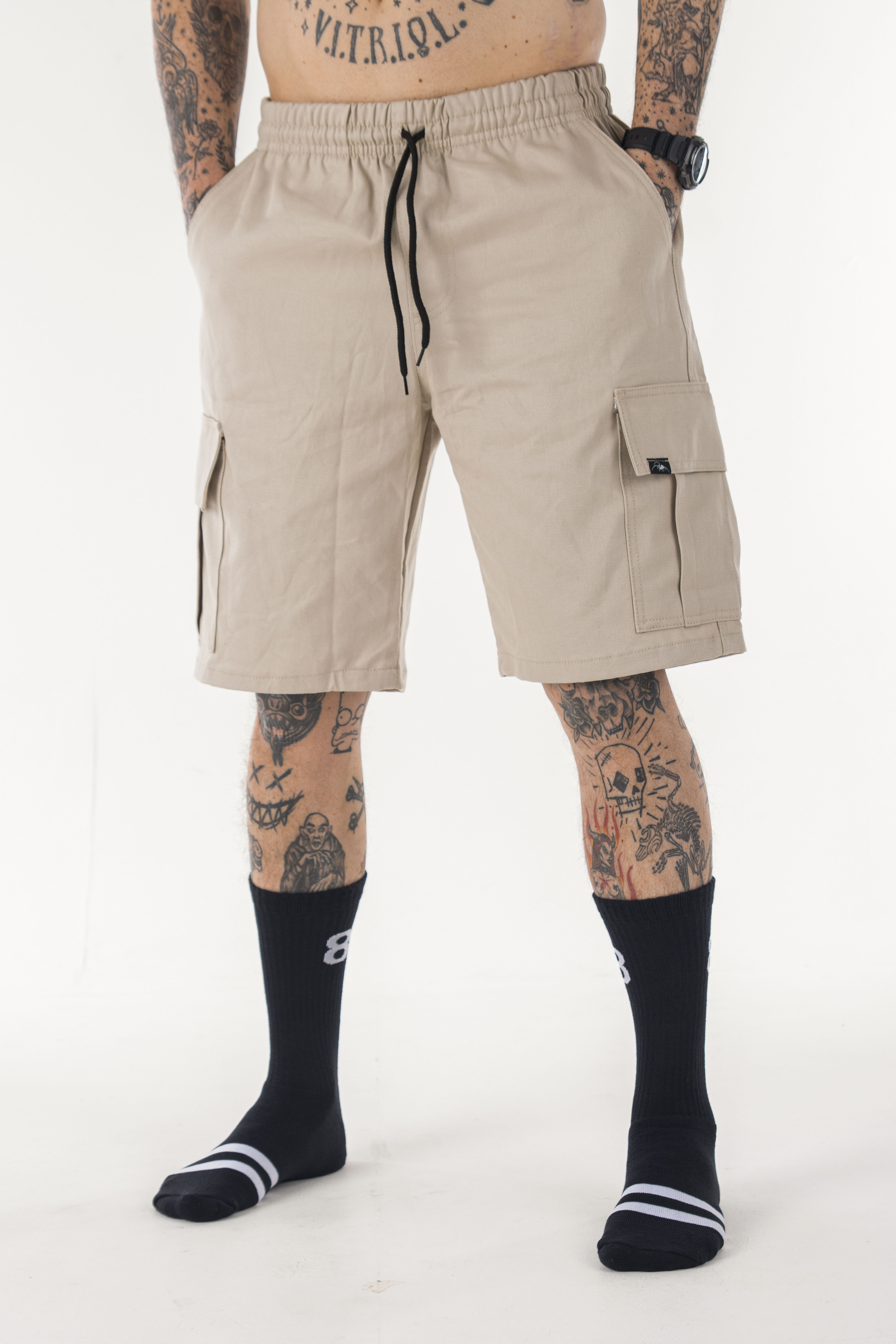 Bermuda Cargo Sarja Bege