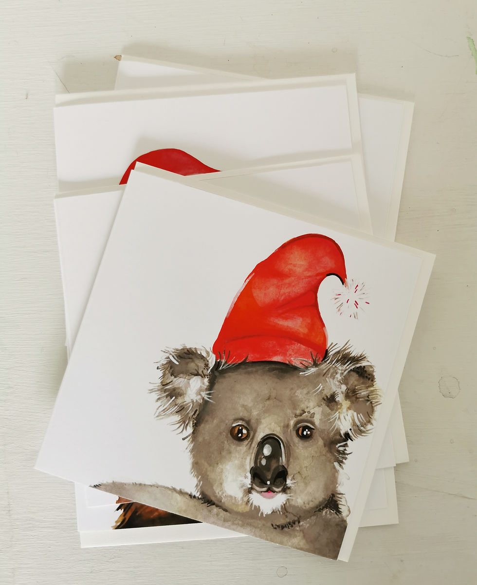 Thumbnail: Australian Animal Christmas Card (choose option)