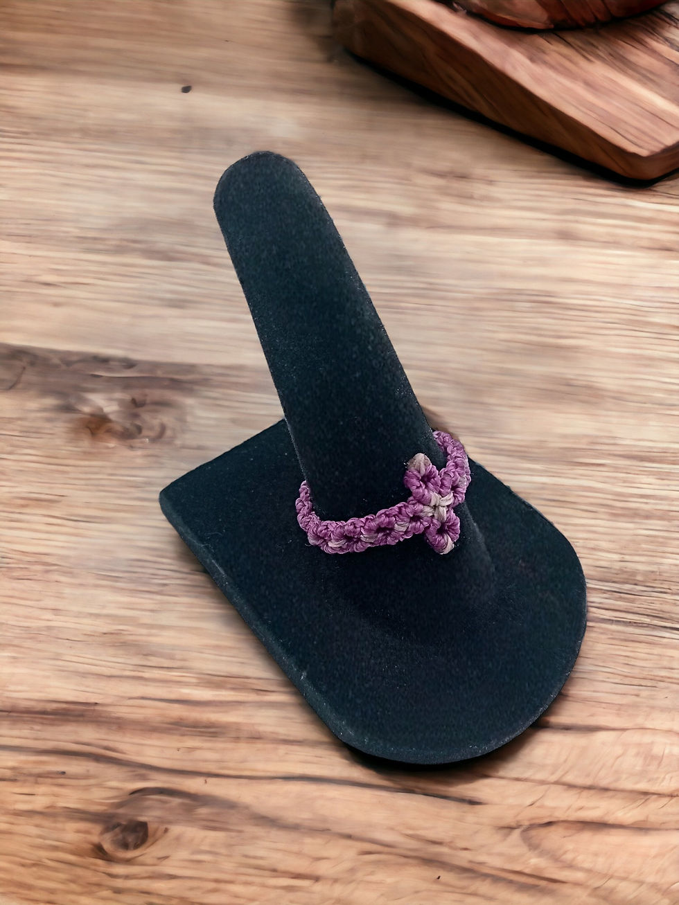 Bague fine violette