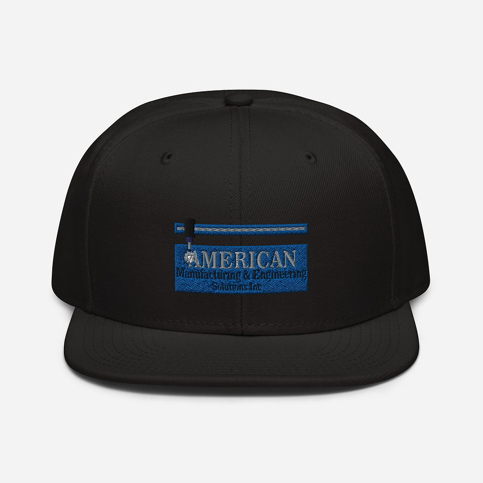 Snapback Hat, AME Solutions logo