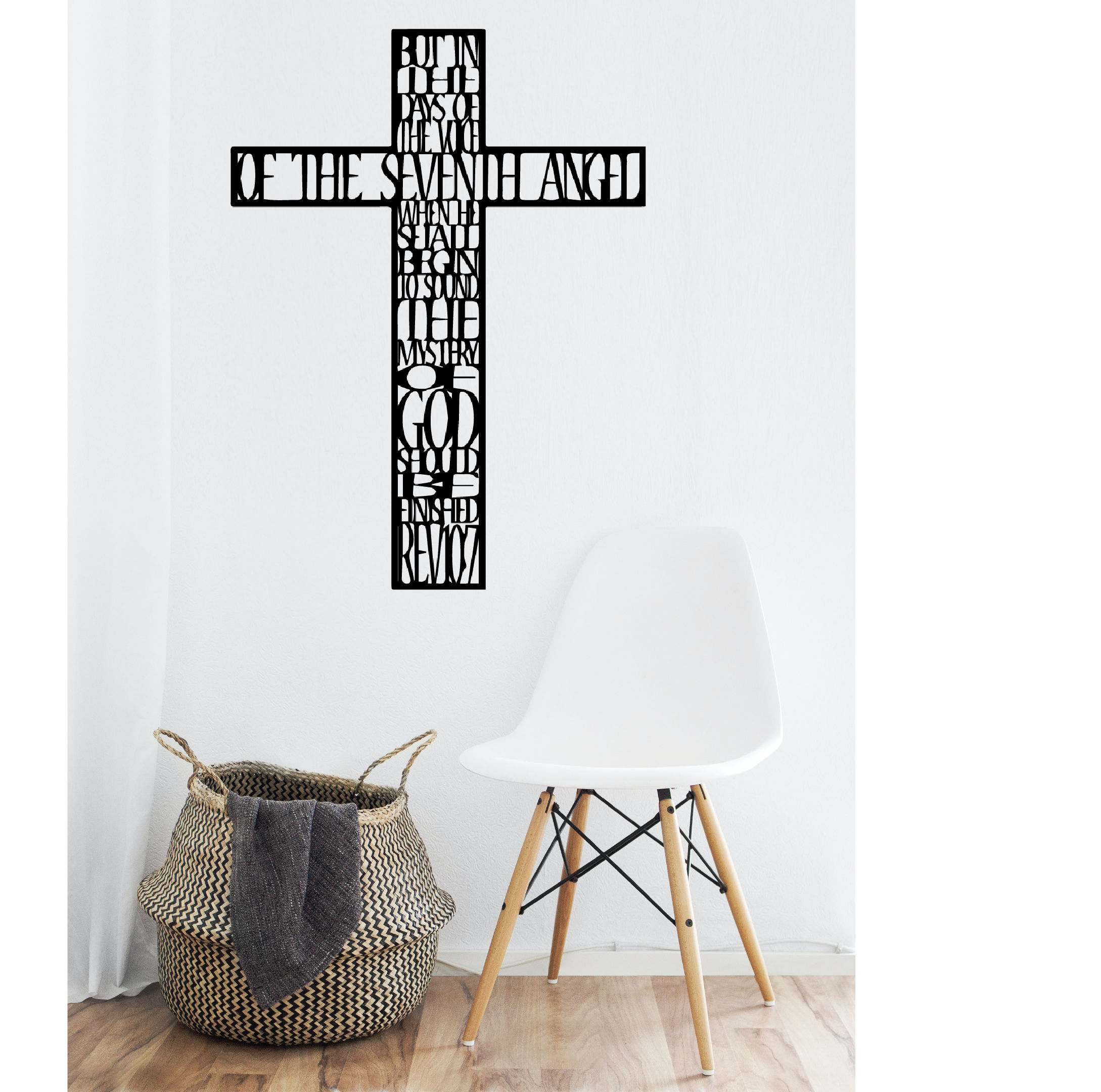 Cross with Bible Verse, Revelation 10:7