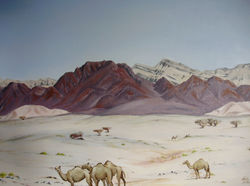 Le désert de Paran 67 X 46 cm