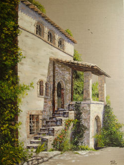 "Clisson l'italienne" - 80 X 60 cm