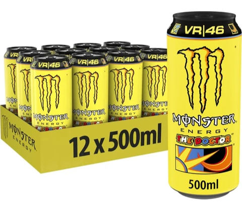 MONSTER ENERJİ İÇECEĞİ VR46 THE DOCTOR 500 ML X 12 ADET (1 KOLİ)
