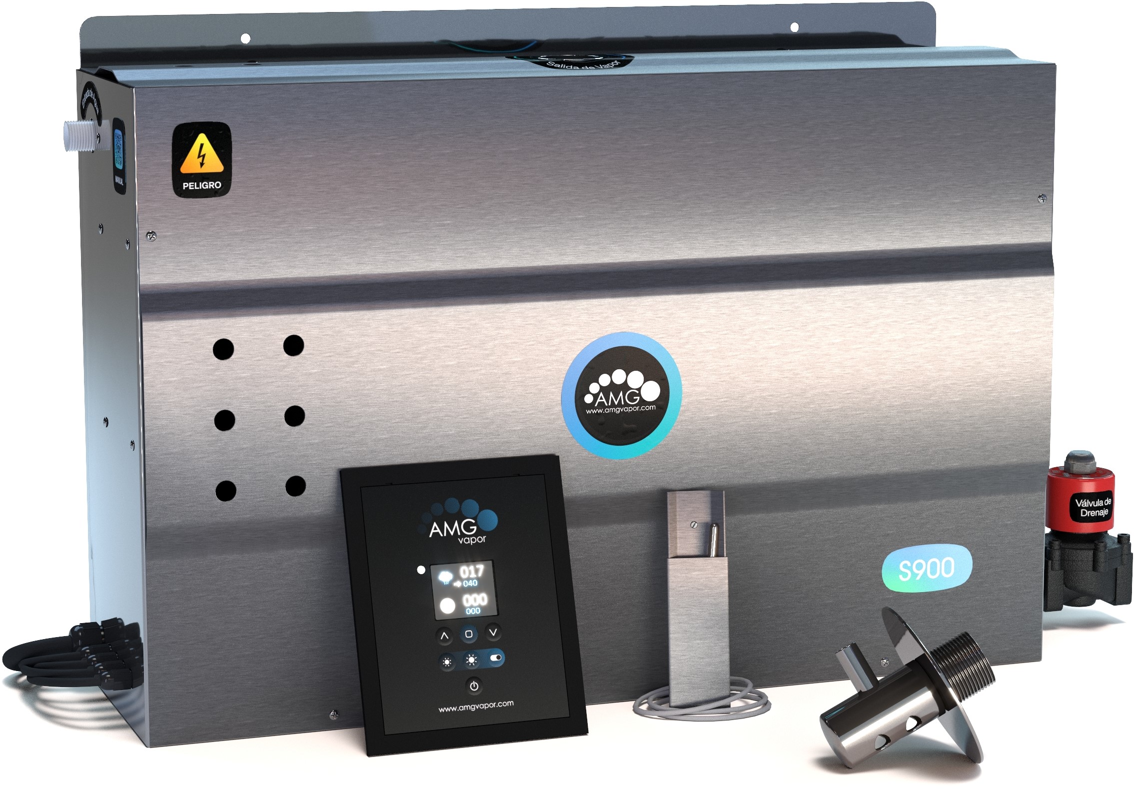 Generador de vapor para sauna húmedo.