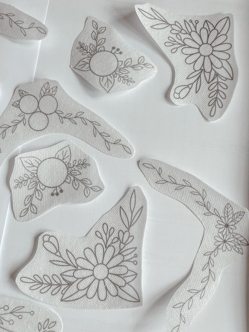 Thumbnail: STICK AND STITCH 10x Flower Corners | Washaway Embroidery Stabilizers