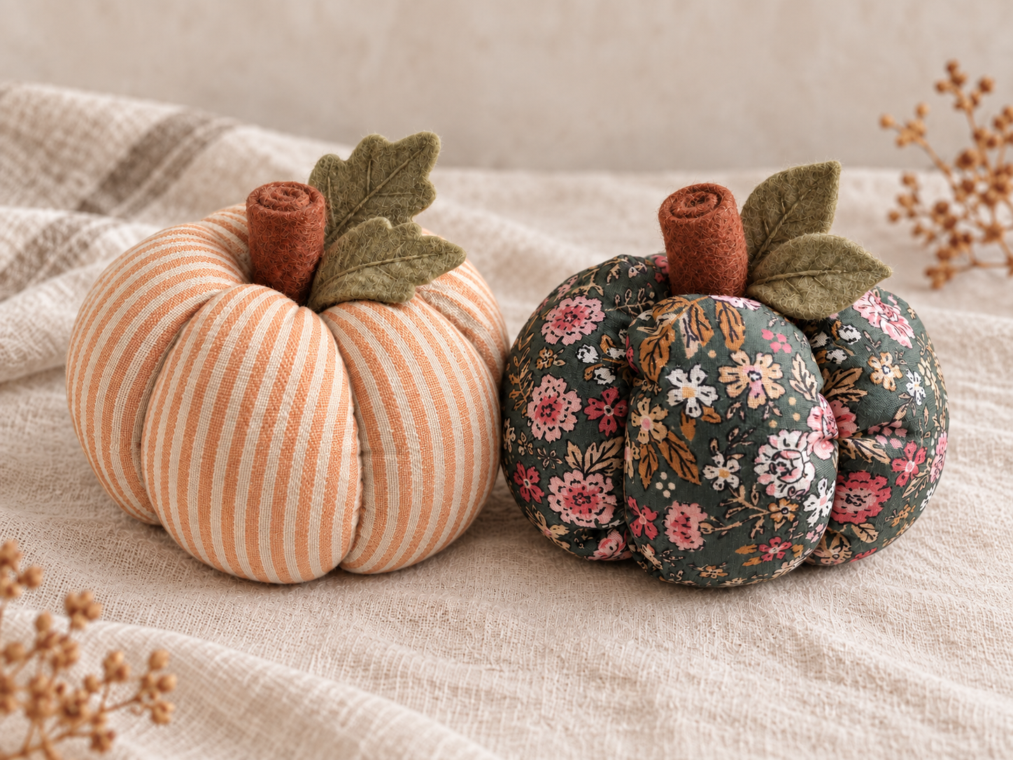 PDF Fabric Pumpkin | Pattern & Tutorial | Instant Download