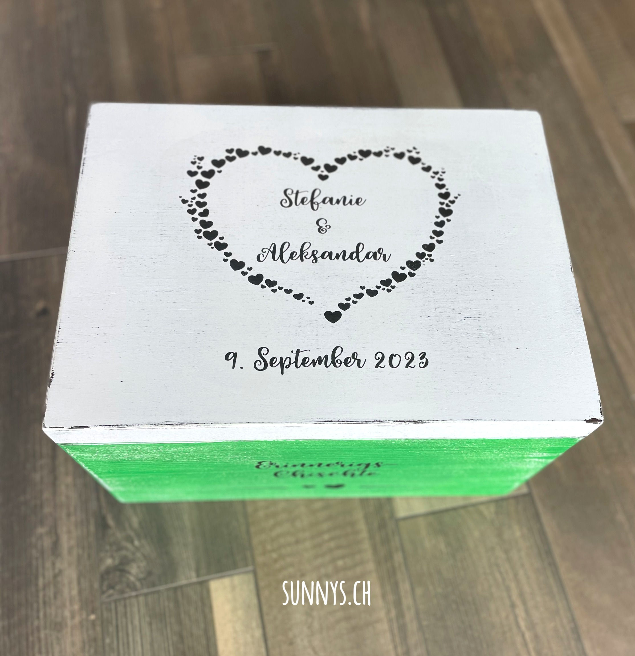 Erinnerungsbox HOCHZEIT Herzchen