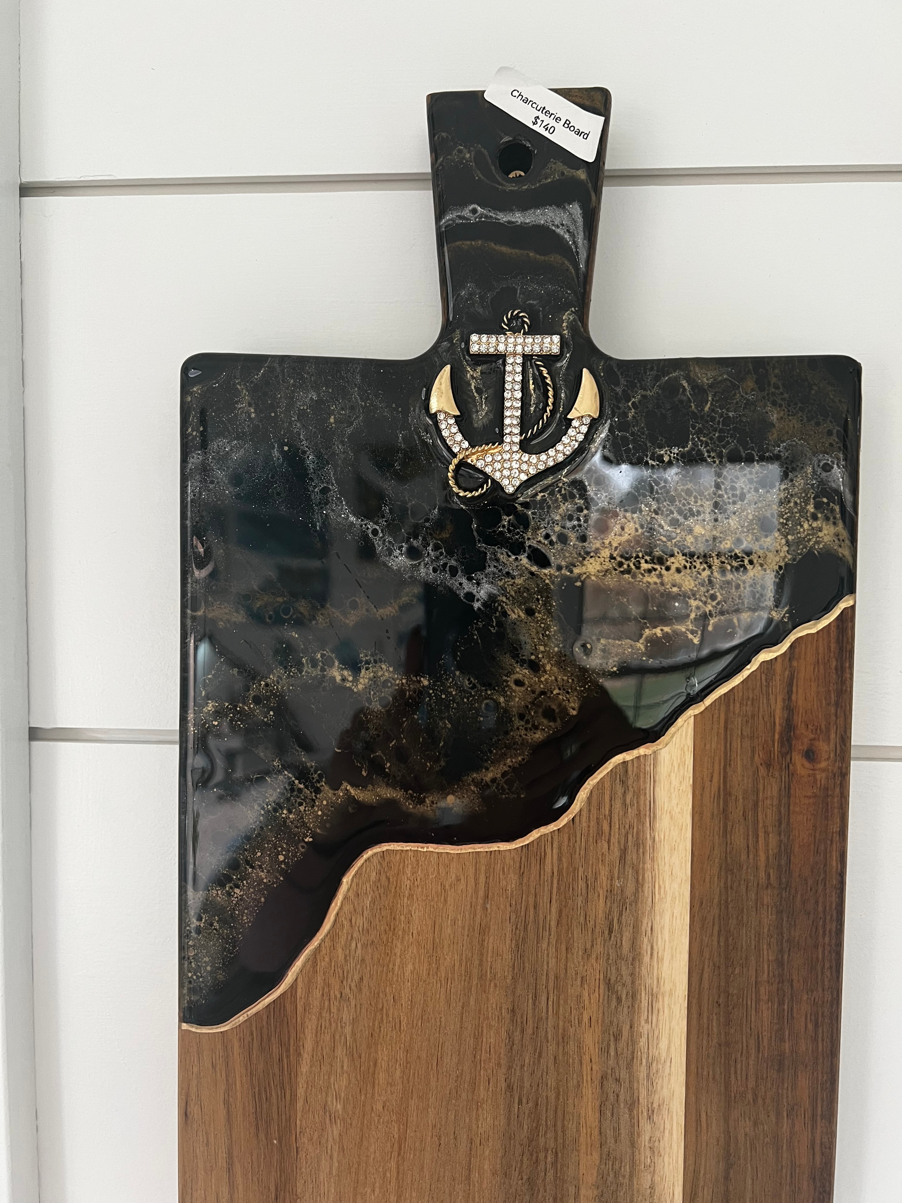 Black Silver & Gold Charcuterie Board